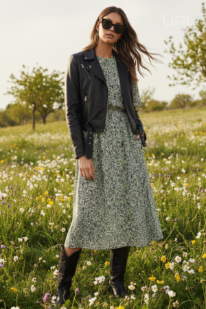 Giacca Chiodo Biker Donna in Nappa Black | Jerry UP201