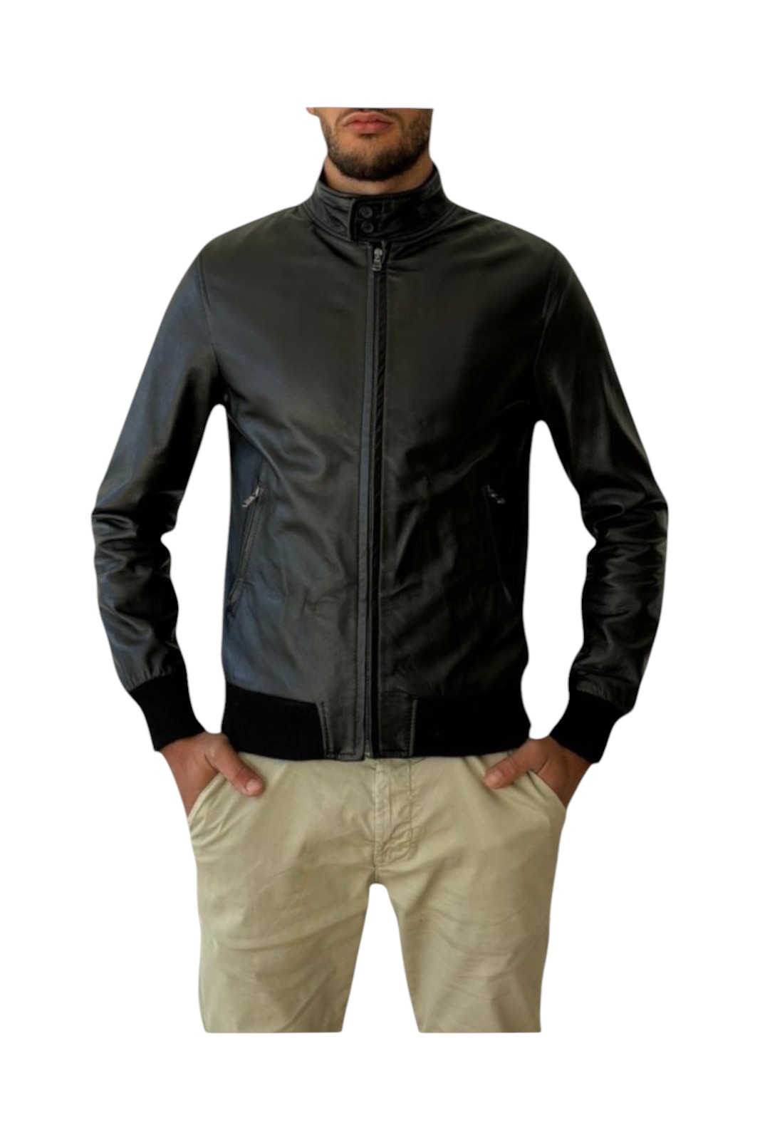 BOMBER IN PELLE 11 NAPPA NATURALE COL NERO (8)-Photoroom