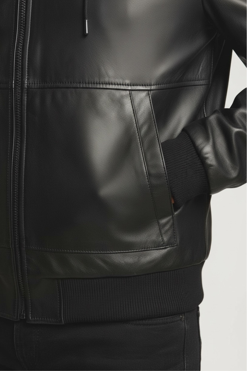 giubbotto-uomo-pelle-cappuccio