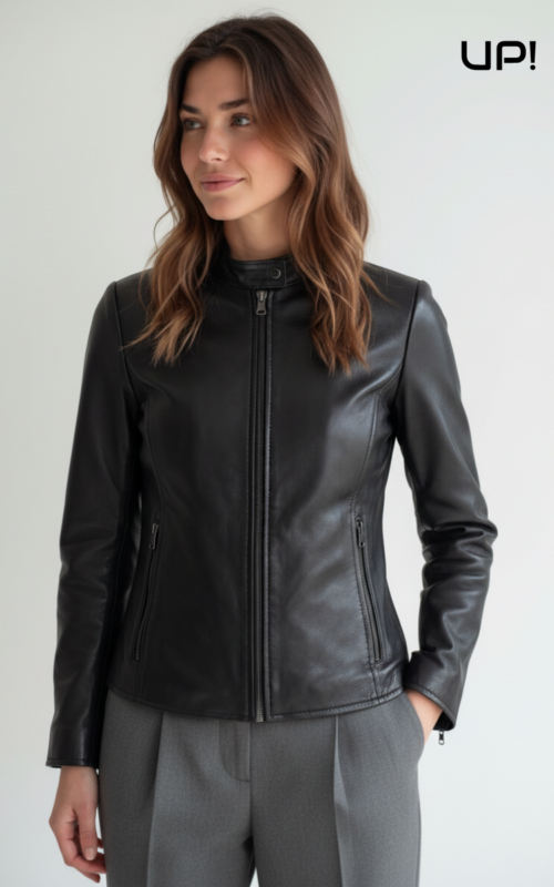 giacca-donna-biker-in-pelle-nera