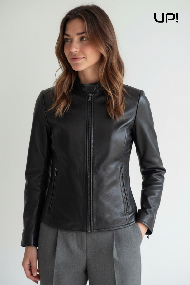 giacca-donna-biker-in-pelle-nera