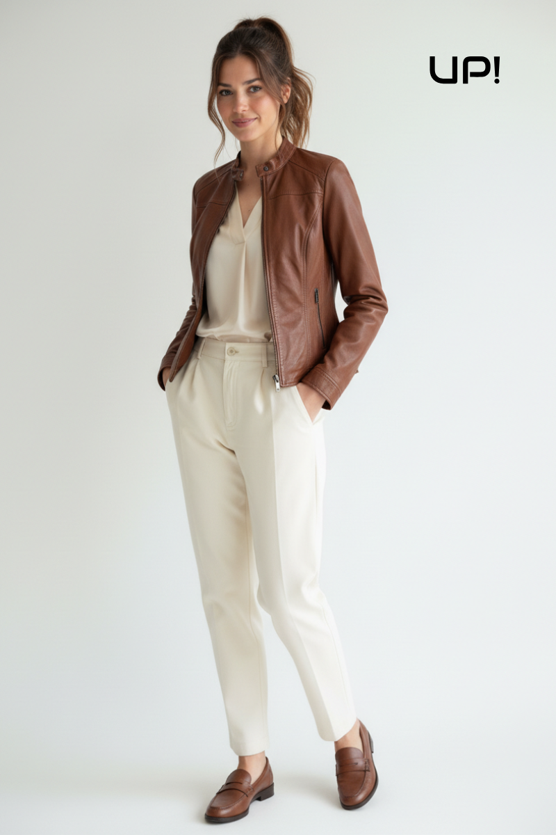 GIACCA DONNA IN NAPPA NUVOLATO AURORA| UP219